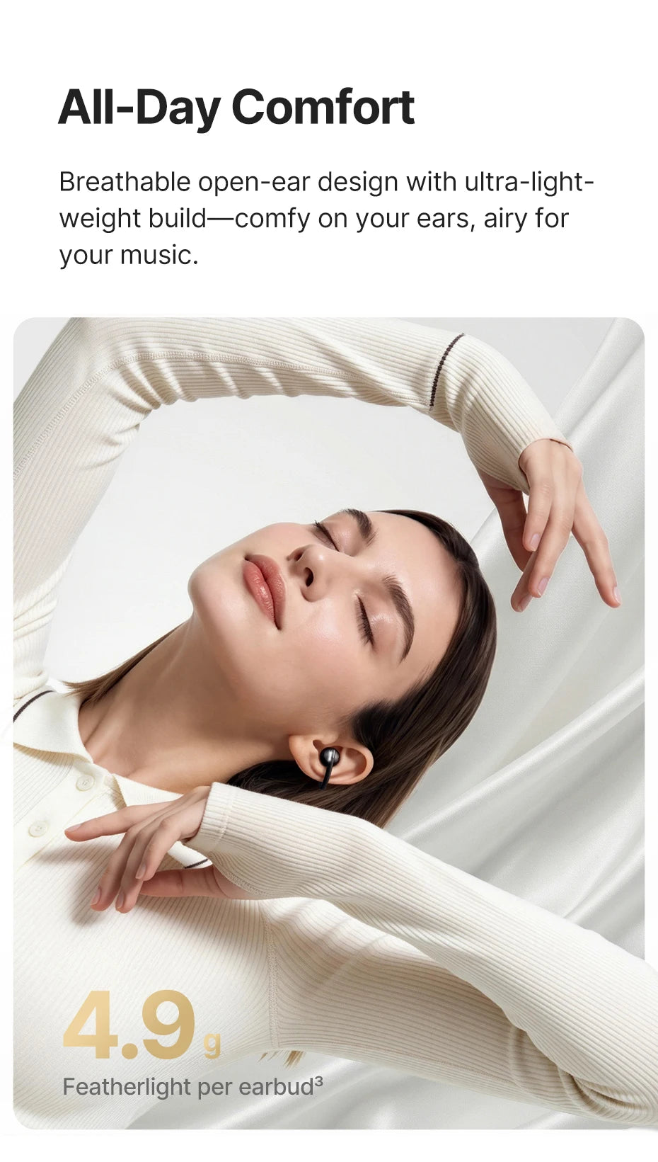 Baseus Bowie MC2 AIR Clip-on TWS Earbuds Ear Clips Wireless Earphones Bluetooth 6.0   Open Earrings 4 Mic ENC Sports Headphones
