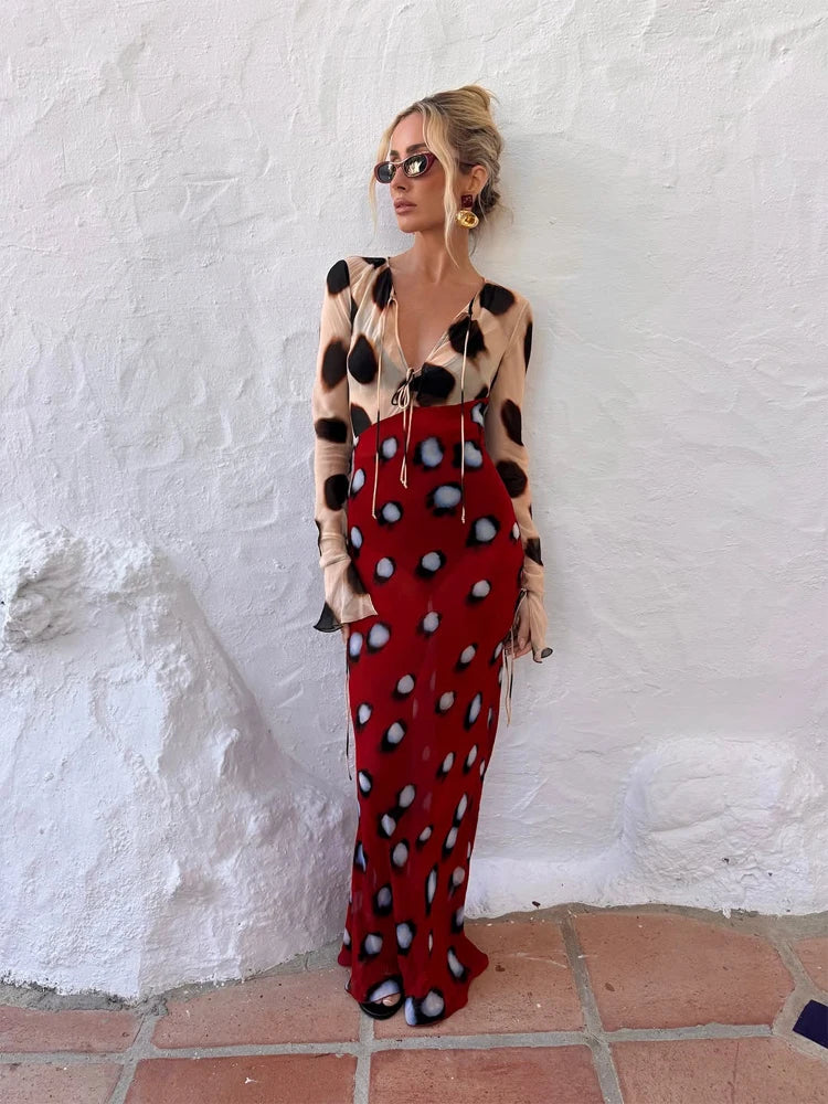 Sexy Printed With Detachable Scarf Women's Shirt Dress Lapel Collar Full Sleeve Button Mini Dresses 2026 Summer Chic Female Robe