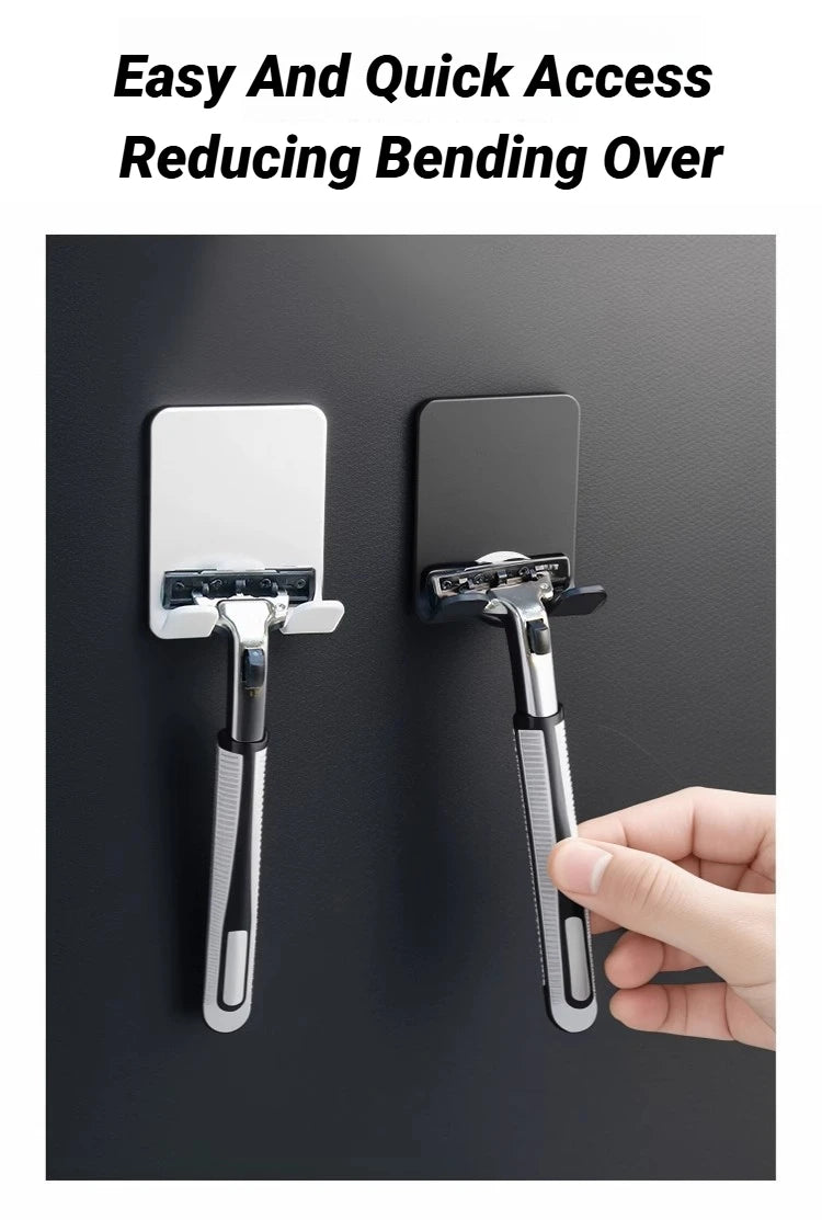 Multi Function Men Shaving Razor Holder Storage Hook Wall Shelf Bathroom Kitchen Accessories