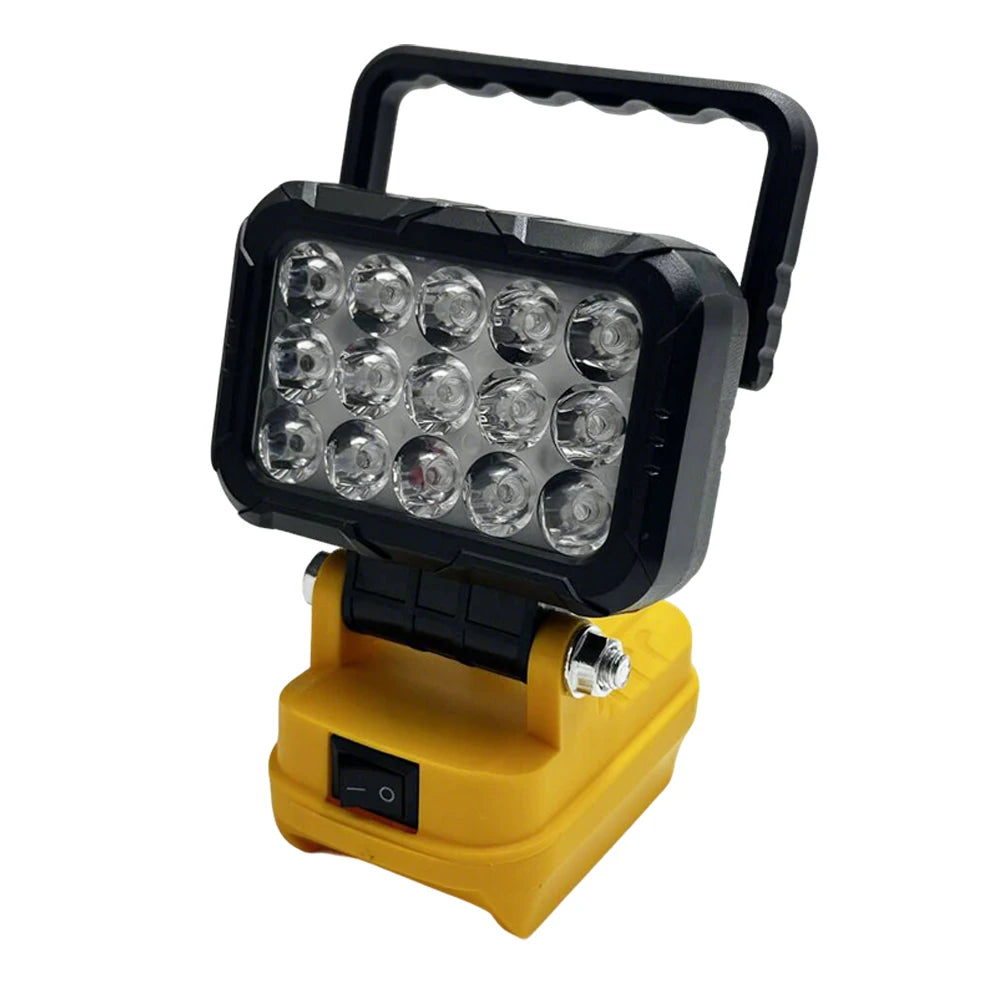 LED Work Light for Dewalt 18V 40W 6000LM, 2 USB Ports, 145° Adjustable Cordless Flood Light (Battery NOT Included)