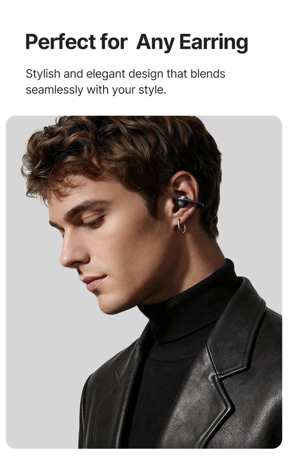 Baseus Bowie MC2 AIR Clip-on TWS Earbuds Ear Clips Wireless Earphones Bluetooth 6.0   Open Earrings 4 Mic ENC Sports Headphones