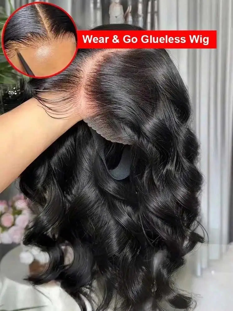 40 42 Inch 250% Wear And Go Glueless Wigs Body Wave Human Hair Wigs 13x4 13X6 Wet and Wavy HD Lace Frontal Wigs For Women