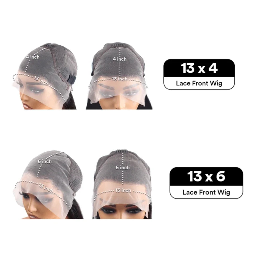Burmese Curly Human Hair Wigs 220% Density 13x4 Lace Frontal Human Hair Wigs 30 40 Inch Natural Color 13x6 Hd Lace Front Wigs