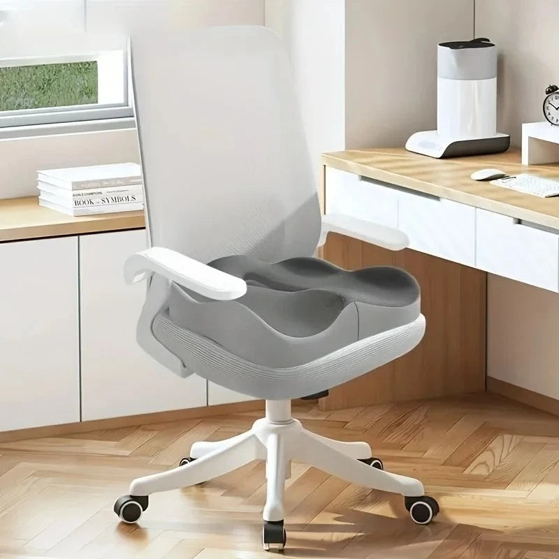 1pc 3D Lumbar Support Car Cushion, Memory Foam Ergonomic for Lower Back Pain Relief, Also for Office & Wheelchair Use
