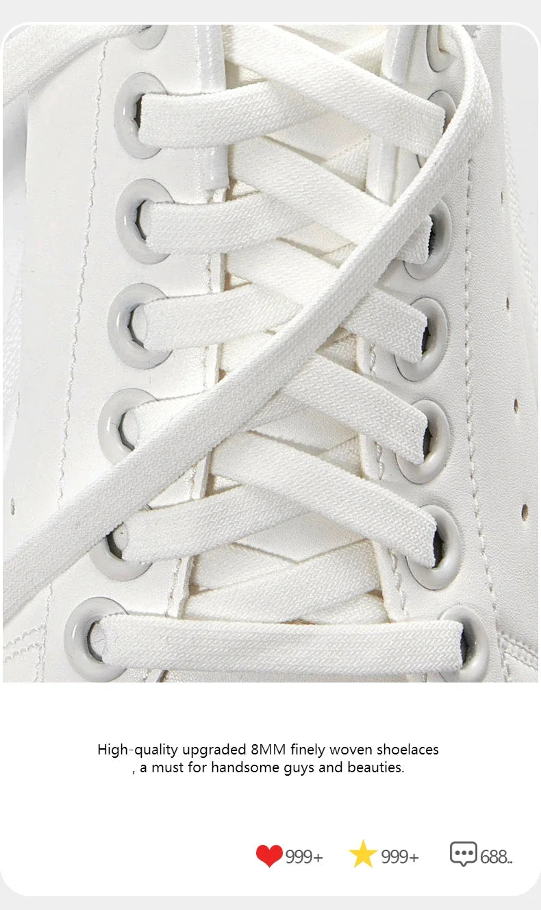 1 Pair Flat Elastic No-Tie Shoe Laces for Sneakers Tennis Shoes Quick Clip-On Shoelaces Accessories for Kids & Adults