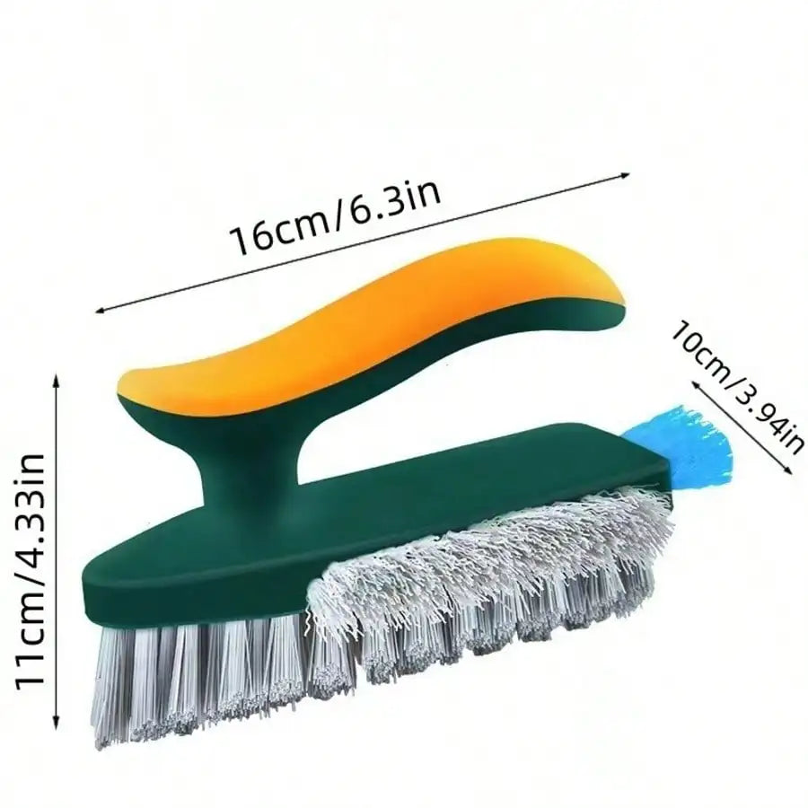 4-In-1 Grout And Corner Scrubber Brush With Scraper Tool, For Cleaning Tile, Grout, Kitchen, Bathroom, Sink, Floor, Shower, Bathtub