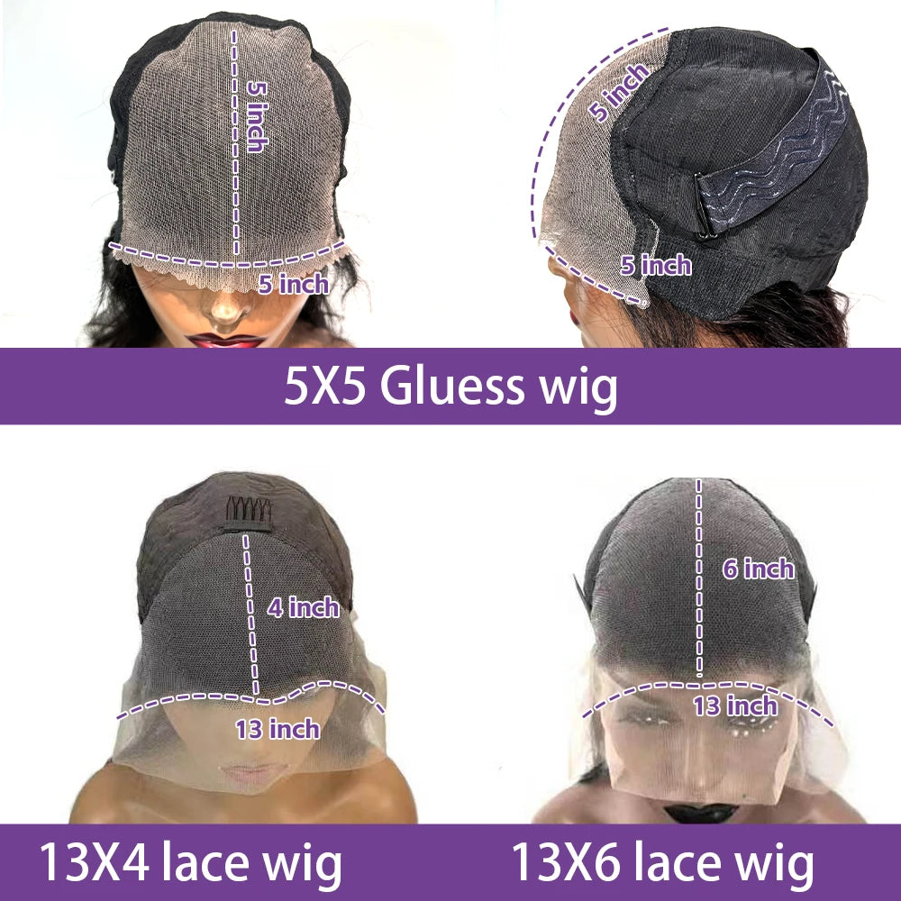 HD Transparent Lace Front Human Hair Wigs Jerry Curly Wig Lace Closure Wigs Human Hair Wig 13x4 13x6 Frontal Wigs