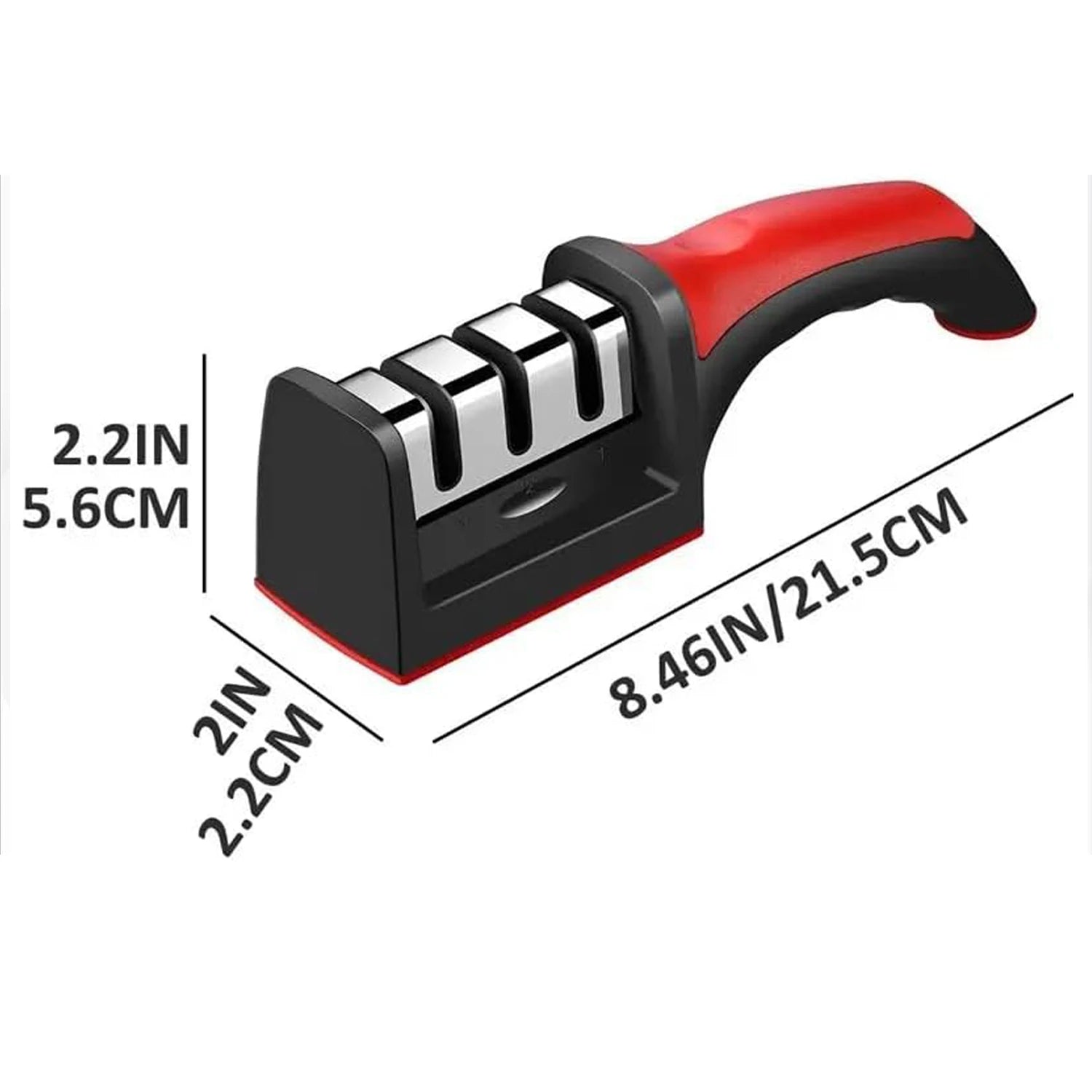 4-Segment Knife Sharpener Knife Sharpeners for Kitchen Knives Stainless Steel Three-Purpose Sharpening Stone for Kitchen Tools