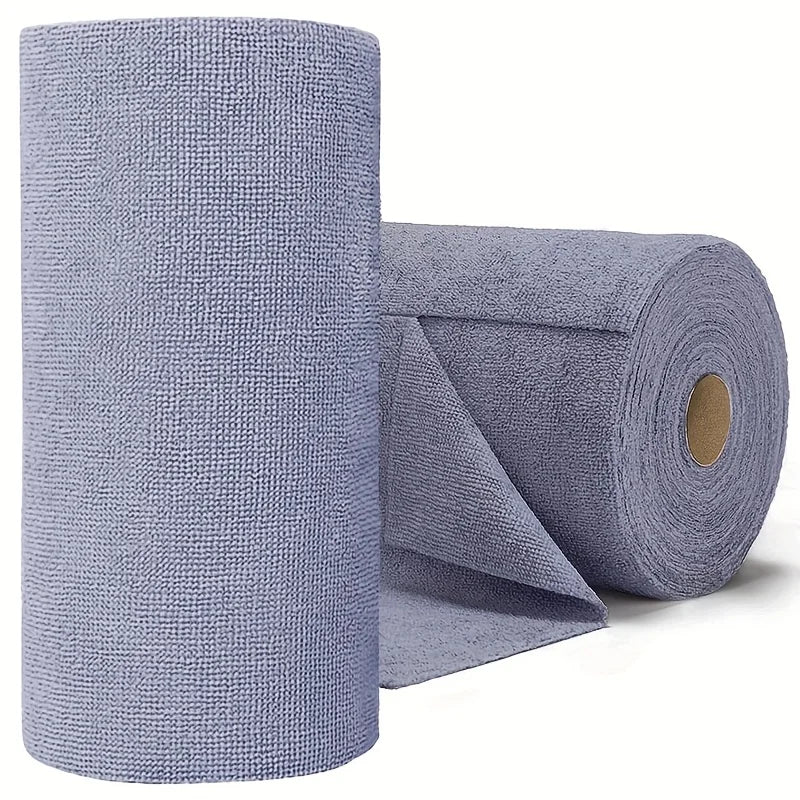 20 Sheets/Roll Microfiber Dishcloth – Multi-Functional Double-Sided Kitchen Cloth, Ideal for Utensil Cleaning, Kitchen Accessory