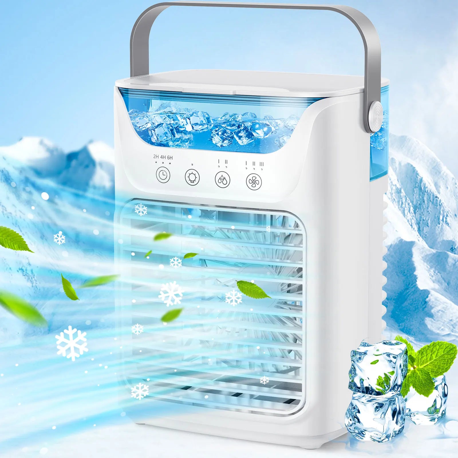Portable Mini Desktop Air Conditioner Fan with Timer Small Room Spray Water AC for Cooling  Air Conditioning for Room