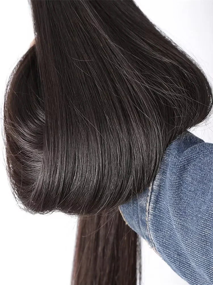 30 40 Inch Bone Straight Bundles Deal Brazilian Virgin Human Hair 3 4 Bundles Raw Hair Extensions Natural Color Remy