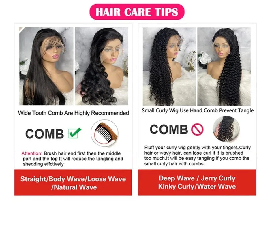 13x4 13x6 HD Body Wave Lace Front Wig 40 Inch Lace Frontal Wigs Lace Frontal Brazilian Wigs Human Hair Wigs Lace Front For Women
