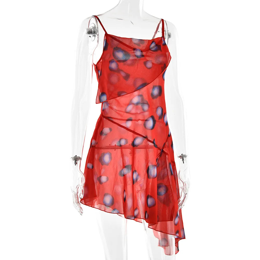 Sexy Printed With Detachable Scarf Women's Shirt Dress Lapel Collar Full Sleeve Button Mini Dresses 2026 Summer Chic Female Robe