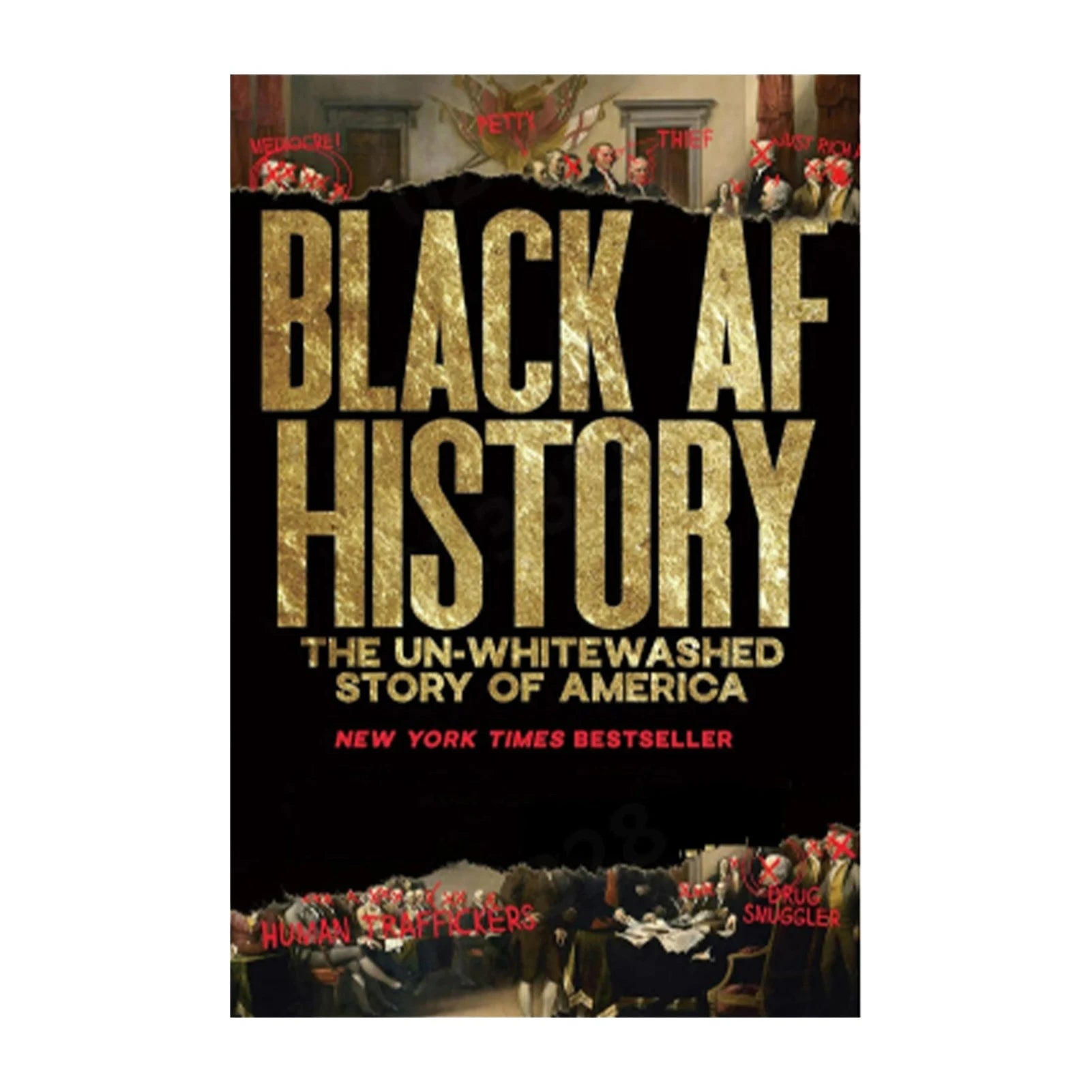 Black AF History Book African American Heritage Educational Reading Material High Contrast Cover Durable Paper
