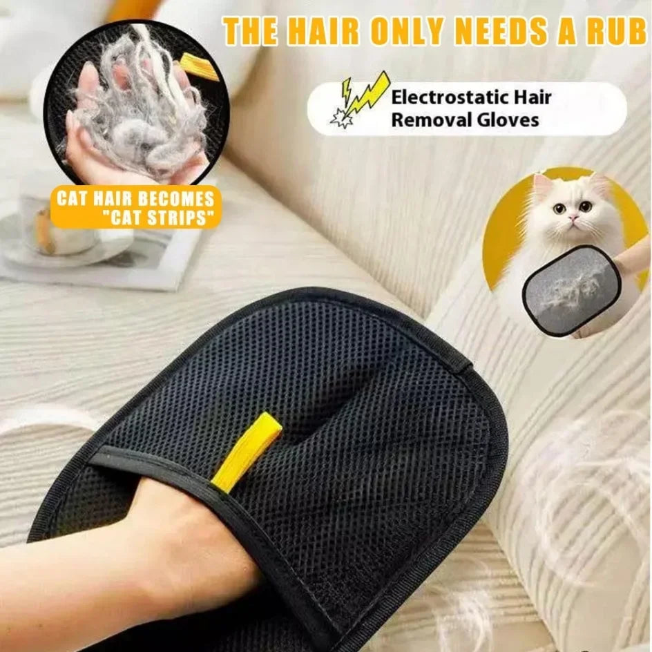 Pet Hair Remover Portable Washable Clothes Hair Dehairing Gloves Pet Cleaning Products Pet Accessories