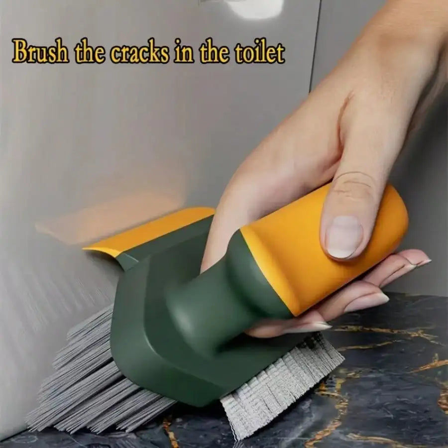 4-In-1 Grout And Corner Scrubber Brush With Scraper Tool, For Cleaning Tile, Grout, Kitchen, Bathroom, Sink, Floor, Shower, Bathtub