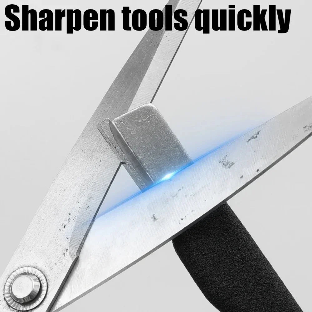 Professional Tungsten Diamond Ceramic Sharpening Stone for Kitchen Knife Scissor Garden Shears All Blades Cutting Tool Sharpener