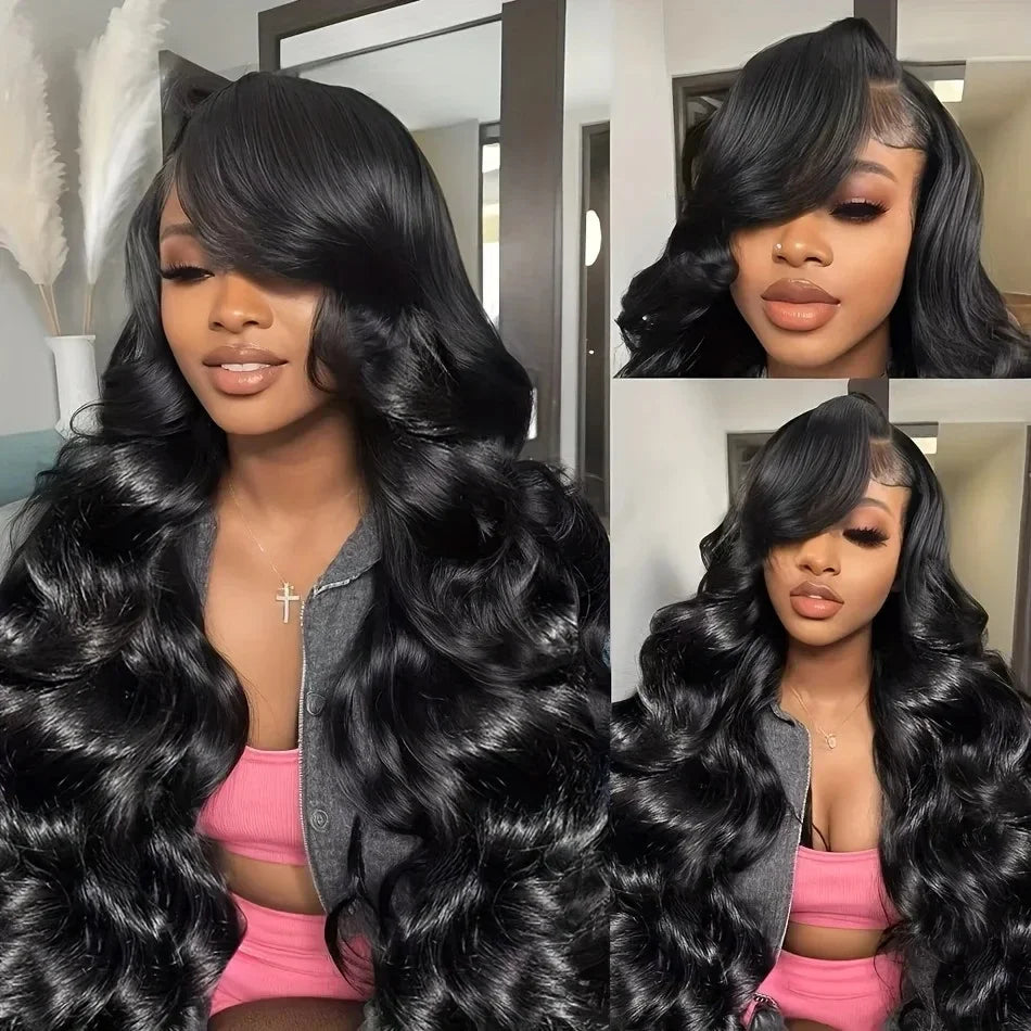 Brazilian Natural Body Wave Virgin Human Hair Wig HD Lace Frontal Closure 360 Wig 13x4 13x6 5x5 180% 200% Density 16-40 Inch Pre Bleached Knots