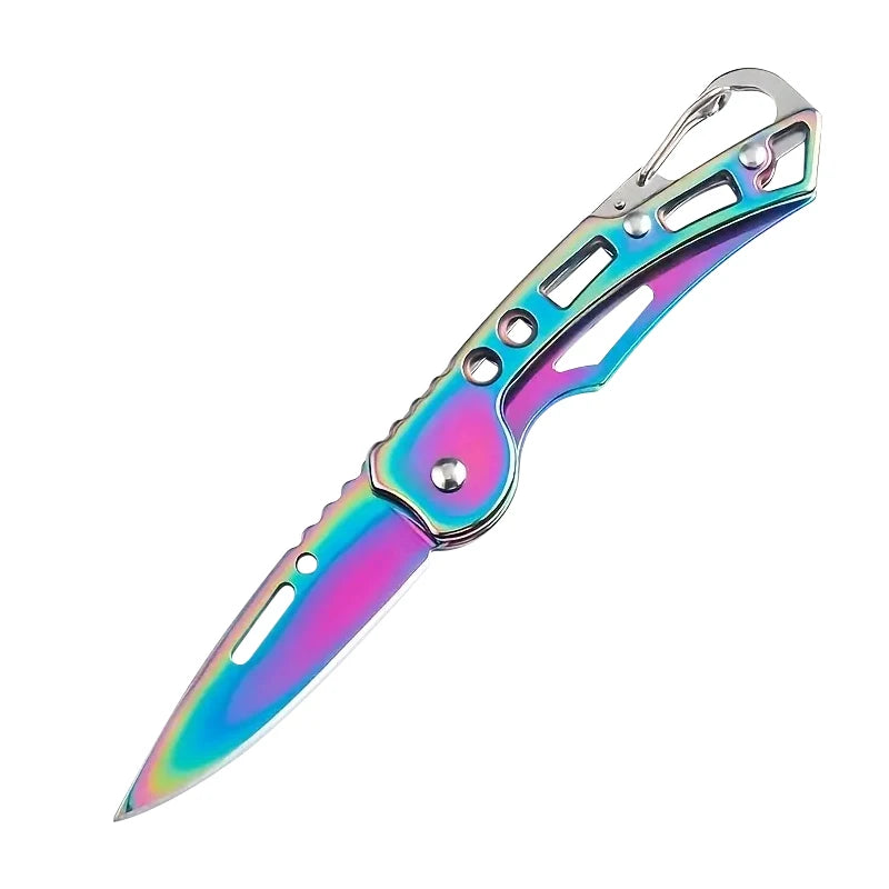 Folding Fruit Knife Stainless Steel Meat Cleaver Kitchen Knife with Non-slip Handle for Kitchen Accessories Pocket Knife