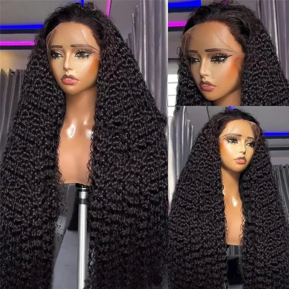 HD Transparent Lace Front Human Hair Wigs Jerry Curly Wig Lace Closure Wigs Human Hair Wig 13x4 13x6 Frontal Wigs