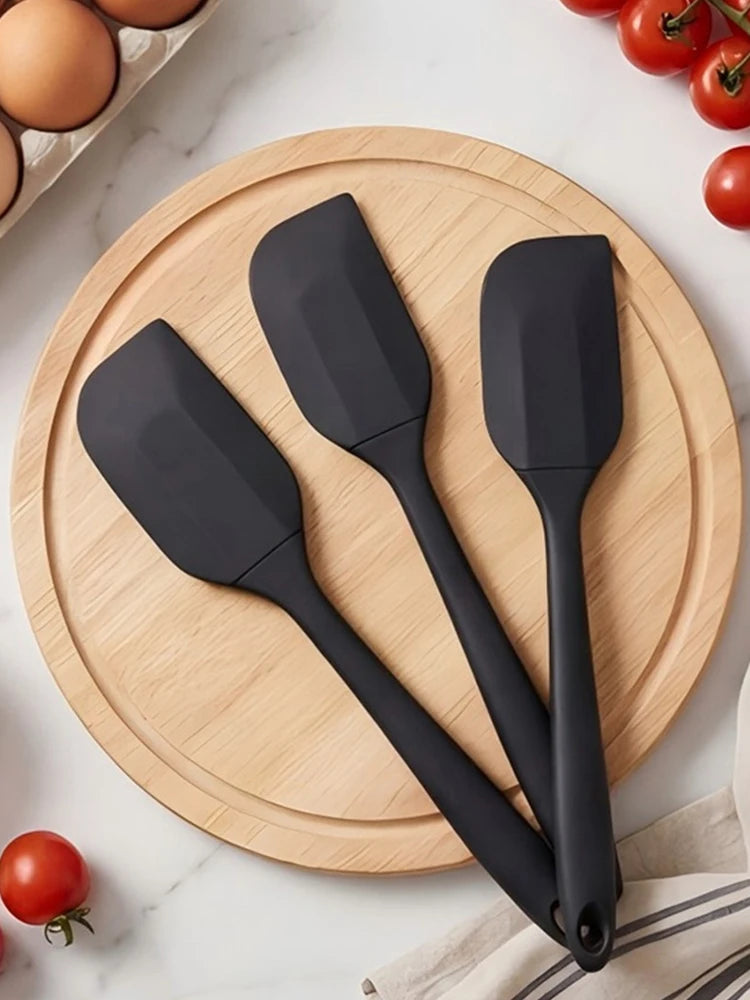 Silicone cream spatula Non-stick butter spatula Heat-resistant kitchen baking tools DIY cake baking tools