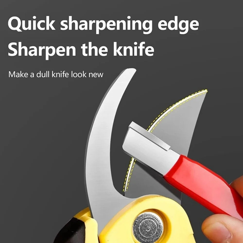 Professional Tungsten Diamond Ceramic Sharpening Stone for Kitchen Knife Scissor Garden Shears All Blades Cutting Tool Sharpener