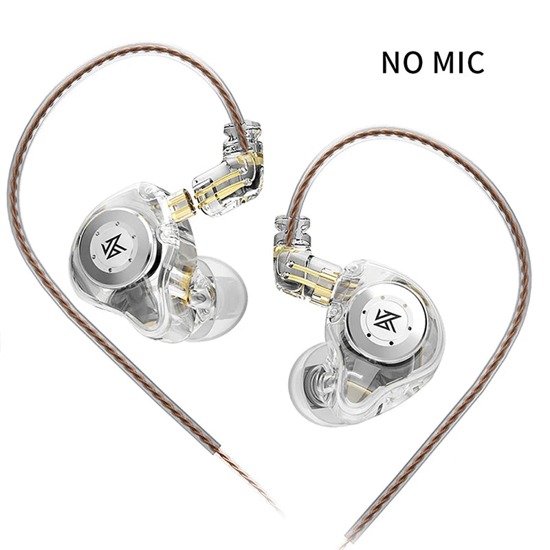 KZ EDX Pro Earphones Dynamic In Ear Monitor HiFi Wired Headphones Bass Stereo Game Music Earplugs Noice Cancelling Headset