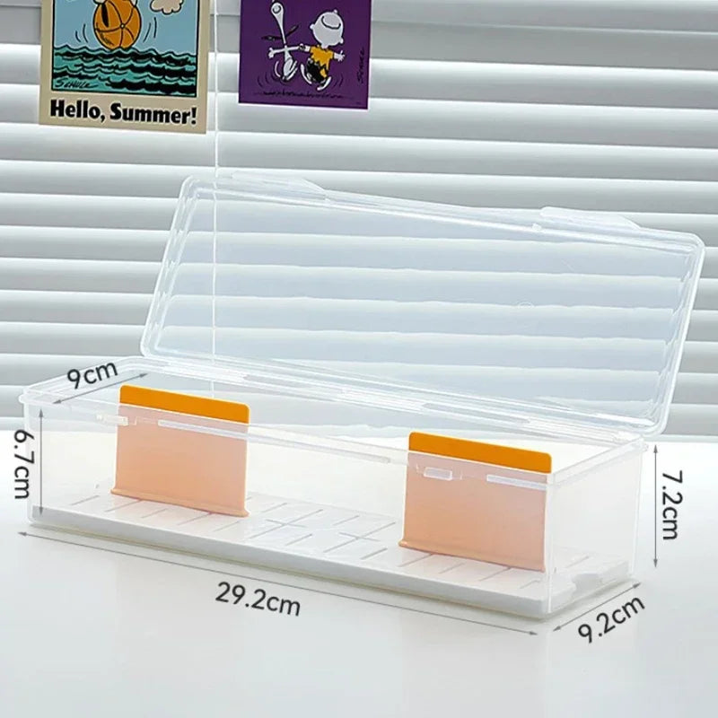 1Pc Clear Plastic Compartmentalized Organizer Box Holds 550+ Game Cards Storage Box With Adjustable Divider For PTCG/MTG Cards