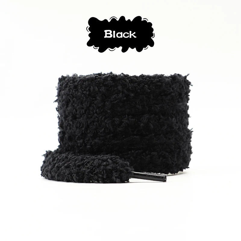 Fashion round plush laces Quality 1cm wide Sneakers Flats Casual laces Shoe accessories 80 /100 /120 /140 /160 Laces 1Pair
