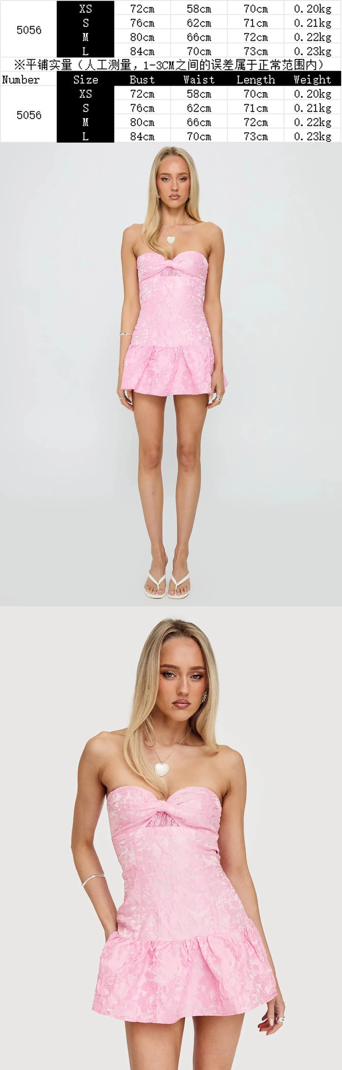 Sexy Backless Dress Women Knot Bow Bodycon Mini Dresses Spring Summer Ruched Party Jumpsuit
