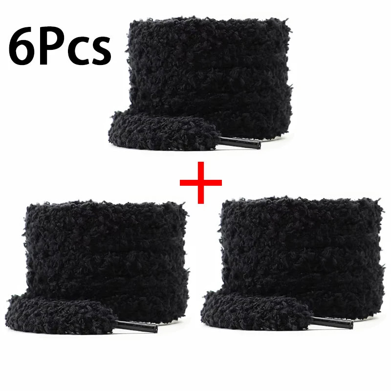 Fashion round plush laces Quality 1cm wide Sneakers Flats Casual laces Shoe accessories 80 /100 /120 /140 /160 Laces 1Pair