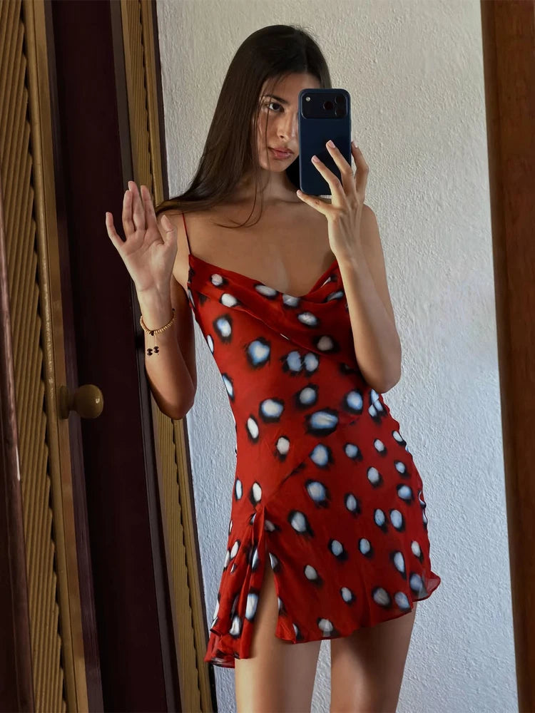 Sexy Printed With Detachable Scarf Women's Shirt Dress Lapel Collar Full Sleeve Button Mini Dresses 2026 Summer Chic Female Robe