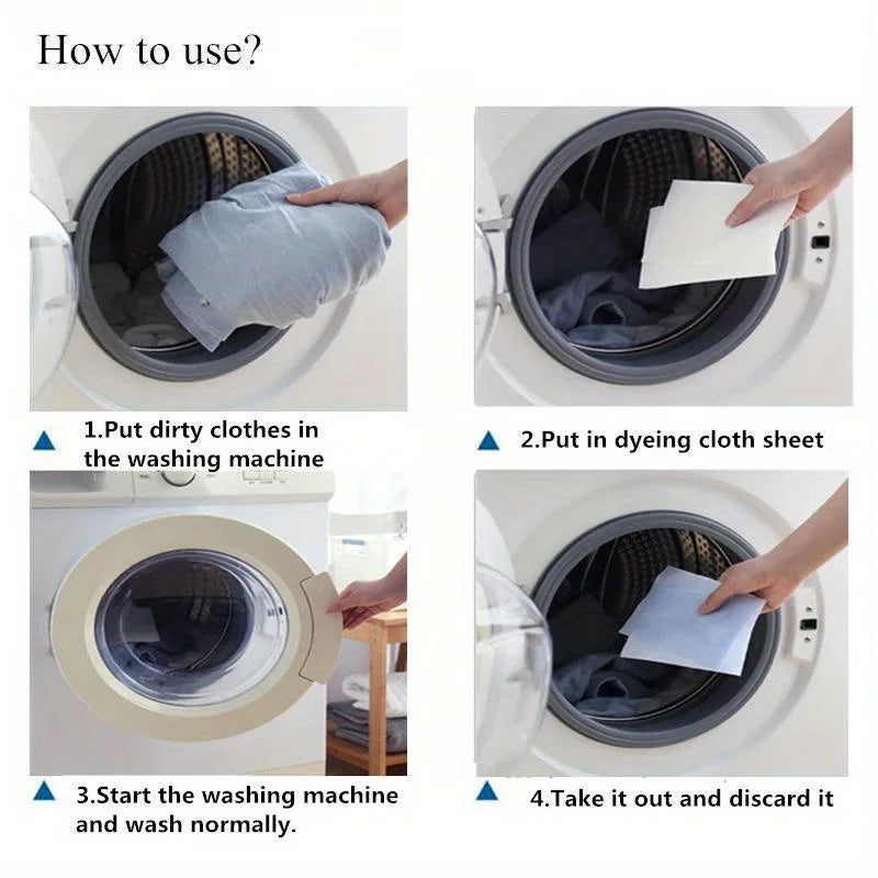 Color Catcher Sheets Anti Color Run Laundry Sheets Strong Absorption Honeycomb Disposable Mixed Washing Prevent Clothes Staining