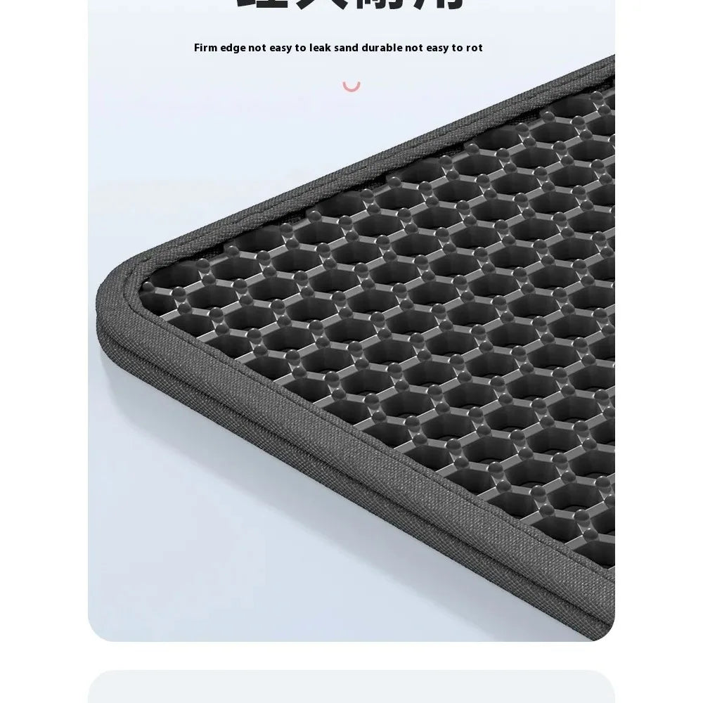 new 90X60CM Cat Litter Mat Waterproof Double Layer Pet Litter Box Mat Pet Toilet Cat Mat Nonslip Sand Cat Washable Mat Pet Clean
