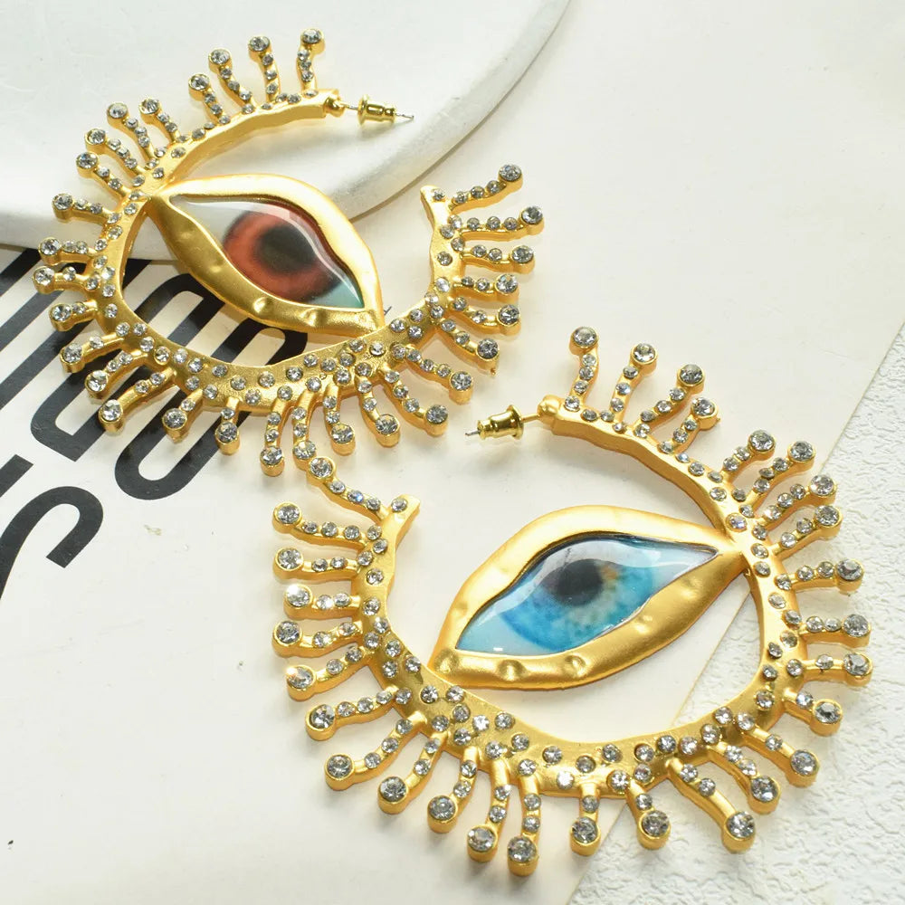 Egyptian Nefer Red Jasper Chandelier Earrings For Women