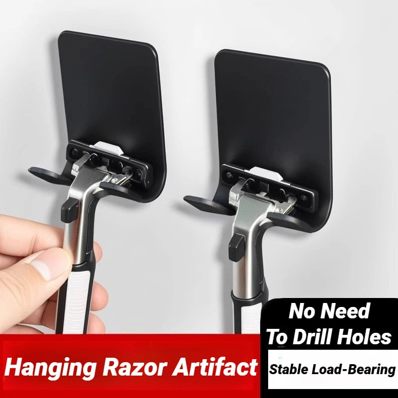 Multi Function Men Shaving Razor Holder Storage Hook Wall Shelf Bathroom Kitchen Accessories