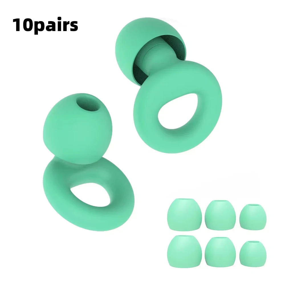 Silicone Earplugs for Swimming Sleep Noise Cancel Noise Reduction-Soundproof Reduce Disturbances -Quality Earplugs