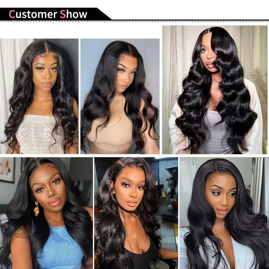 30 36 38 40 Inch Body Loose Wave Raw  3 4 Bundles Indian Unprocessed Human Hair Wavys Double Drawn Virgin Bundles Weave Extension