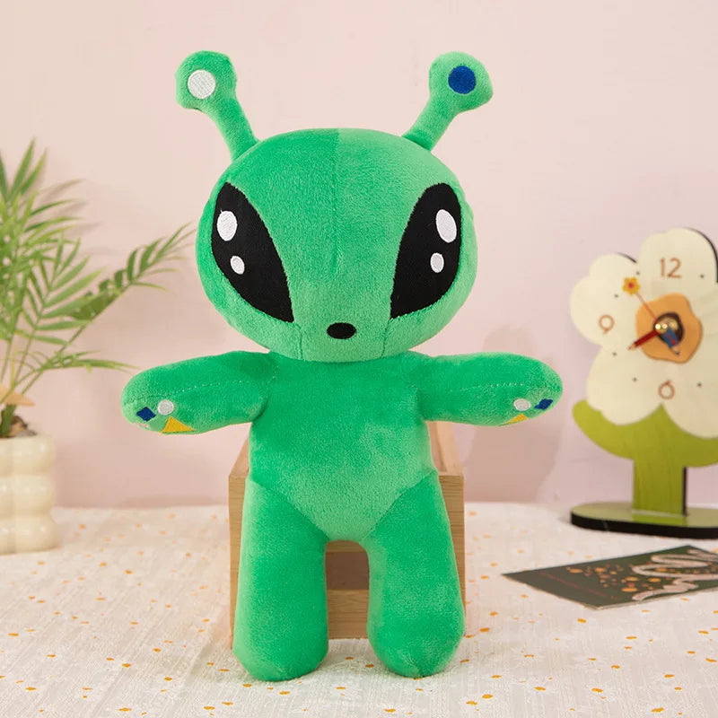 30cm Green Alien Plush Toy Anime Tentacle Horn Alien Monsters Horror Doll Boys Girls Soft Toys Stuffed Throw Pillow Kids Gifts