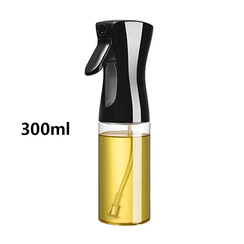 200/300/500ml Oil Spray Plastic Household Kitchen Oil Spray Bottle Or Oil Brush Nebulizing Mist Filling Cooking Dual Use BBQ
