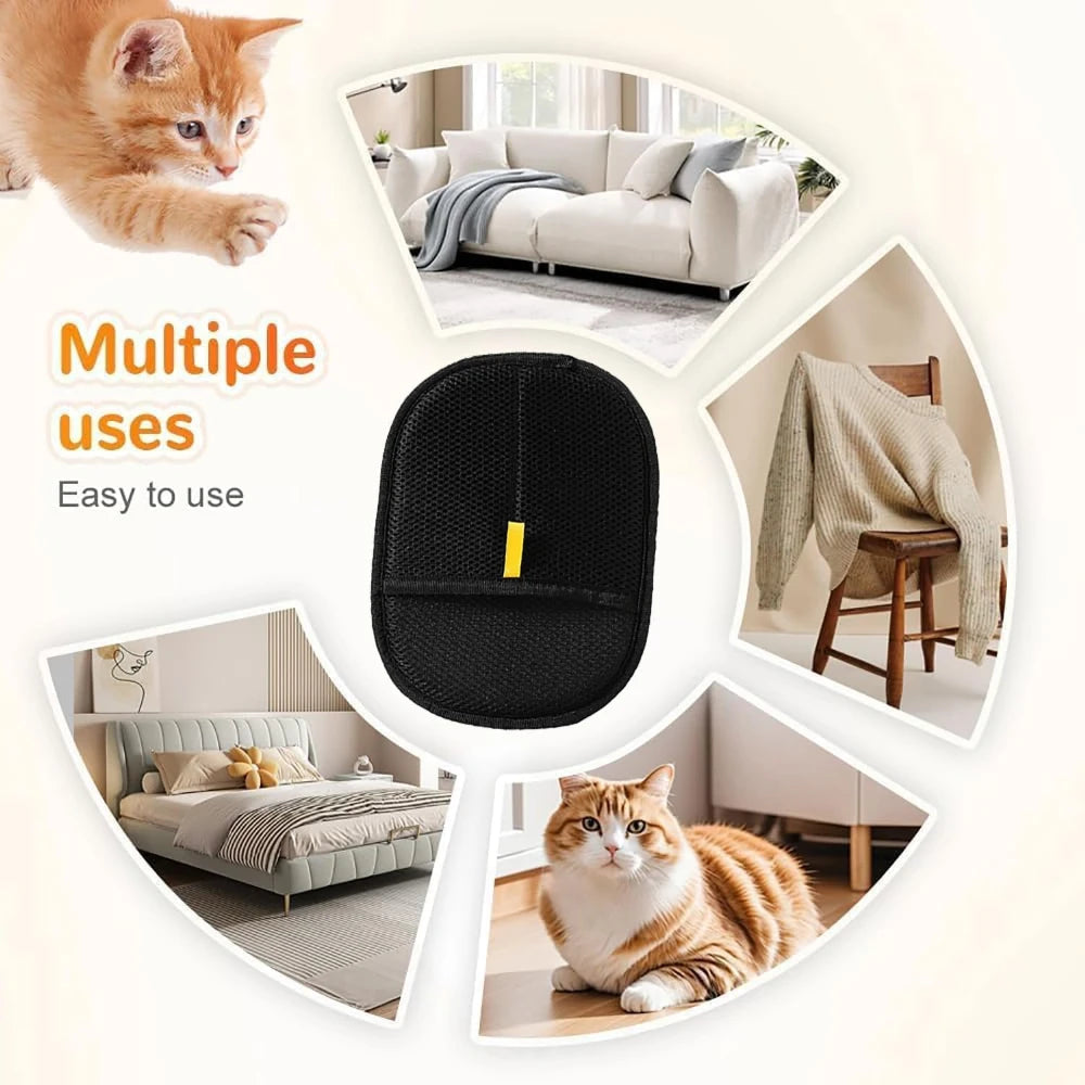 Pet Hair Remover Portable Washable Clothes Hair Dehairing Gloves Pet Cleaning Products Pet Accessories