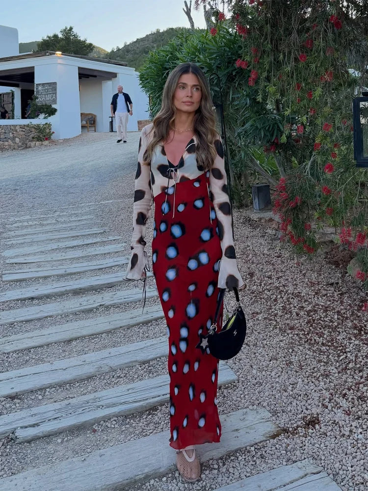 Sexy Printed With Detachable Scarf Women's Shirt Dress Lapel Collar Full Sleeve Button Mini Dresses 2026 Summer Chic Female Robe