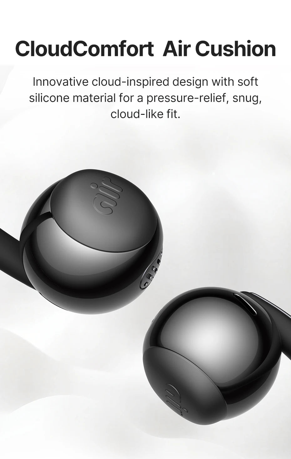 Baseus Bowie MC2 AIR Clip-on TWS Earbuds Ear Clips Wireless Earphones Bluetooth 6.0   Open Earrings 4 Mic ENC Sports Headphones