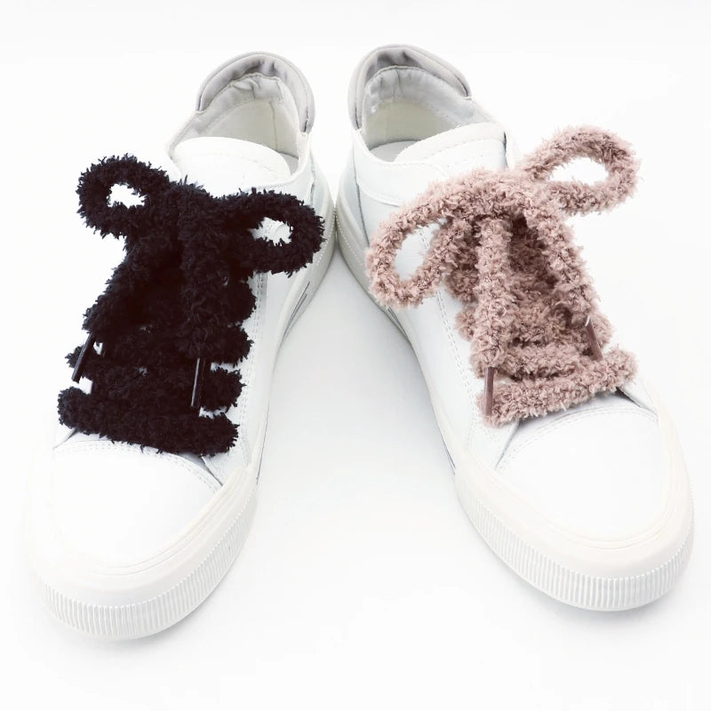 Fashion round plush laces Quality 1cm wide Sneakers Flats Casual laces Shoe accessories 80 /100 /120 /140 /160 Laces 1Pair