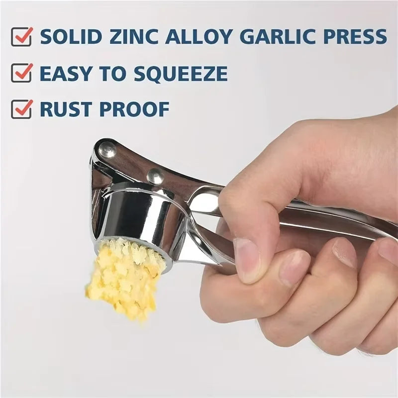 Garlic Press Crusher Mincer Kitchen Stainless Steel Garlic Smasher Squeezer Manual Press Grinding Tool Kitchen Accessories