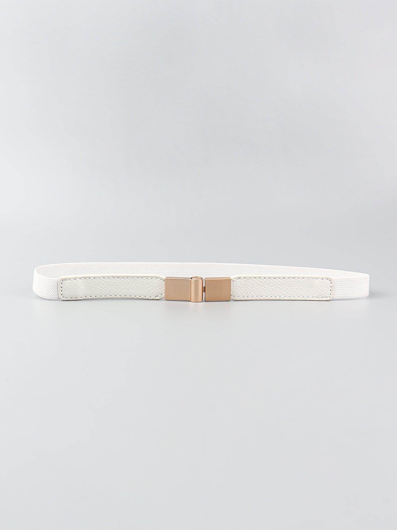 PU Elastic Skinny Belt for Women Adjustable Fashion Accessory - Selvanelle