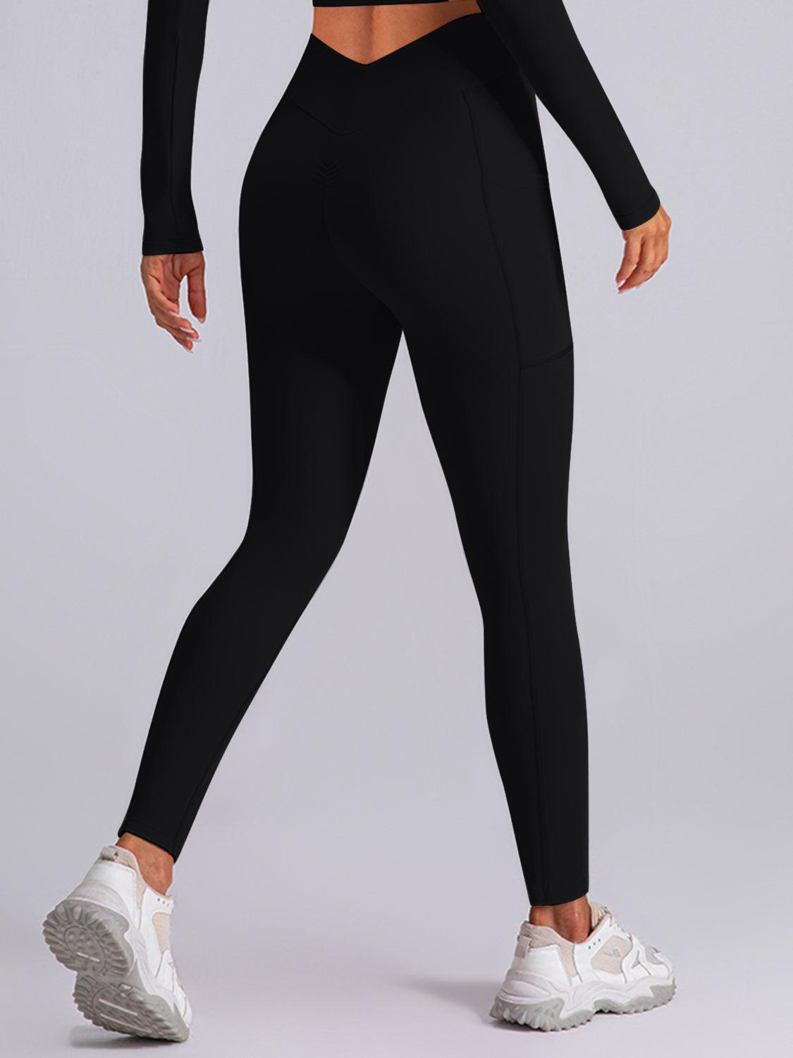 High Waist Active Leggings with Pockets for Women