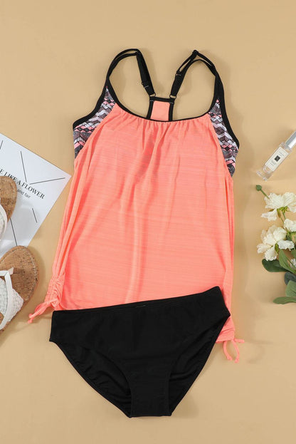 Scoop Neck Top and Brief Swim Set - Selvanelle