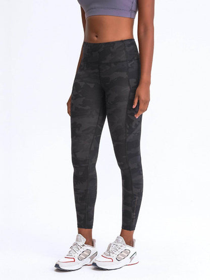 Millennia Wide Waistband Leggings with Pockets for Women - Selvanelle
