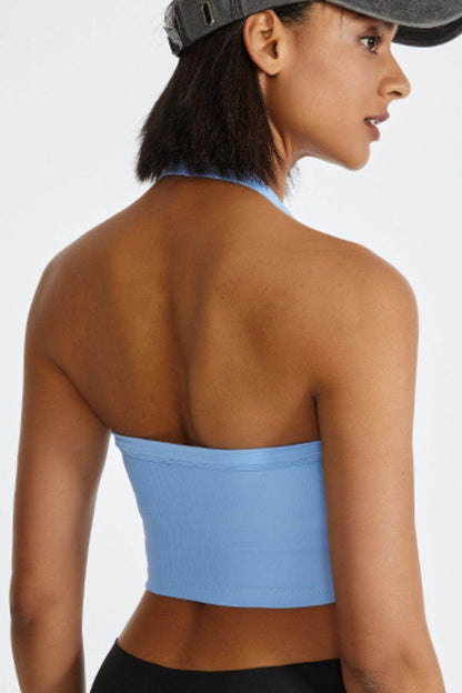 Halter Neck Active Cami for Comfortable Workout Wear - Selvanelle